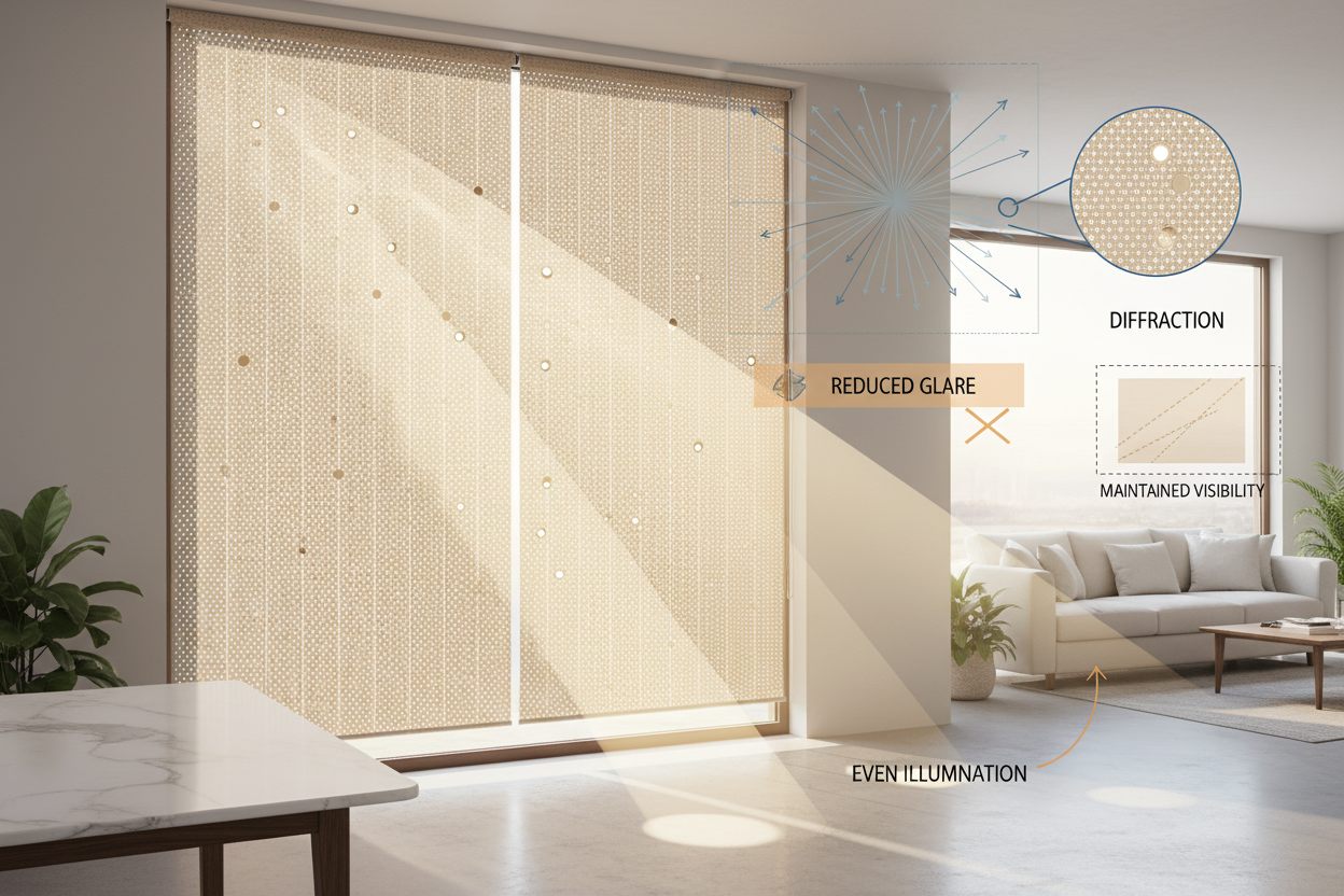 The Science of Sunlight: Why Perforated Roller Shades Are the Ultimate Glare Solution