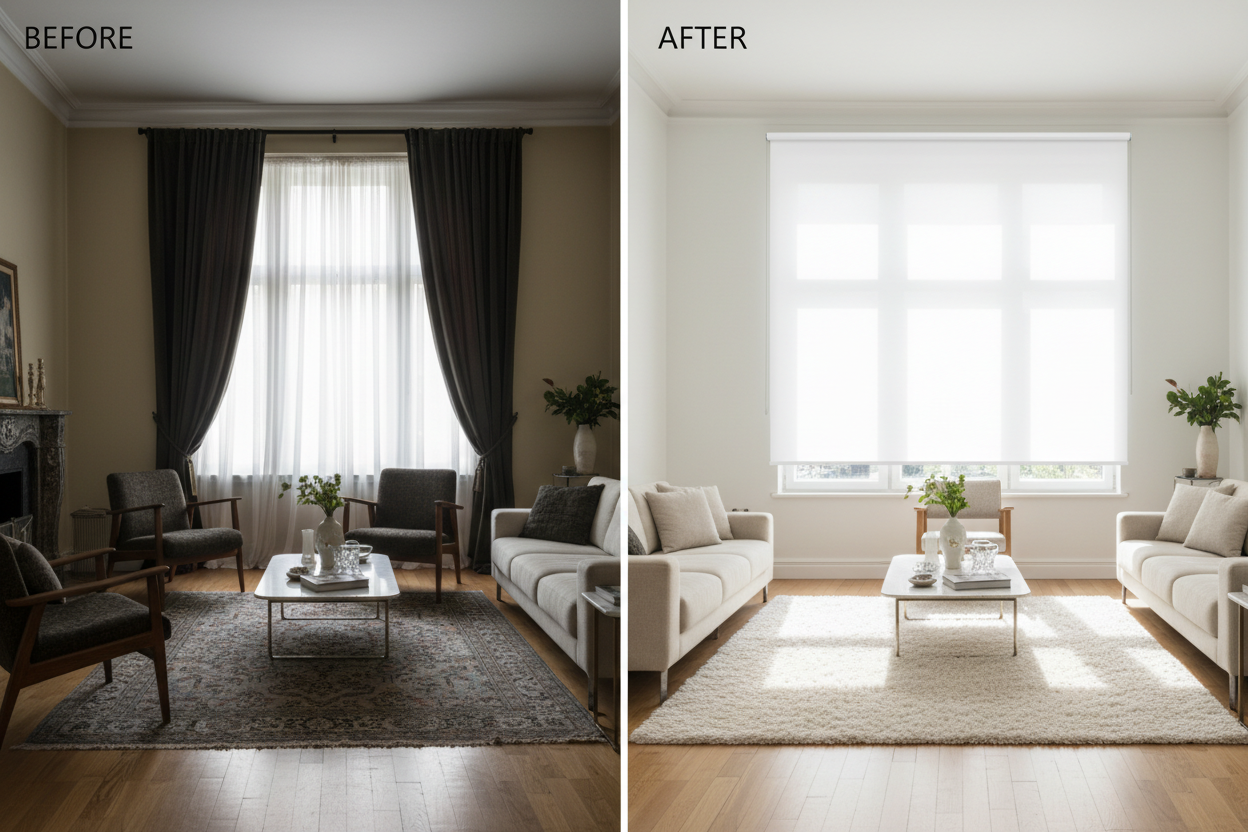 The Surprising Power of White Roller Blinds: My Home Transformation