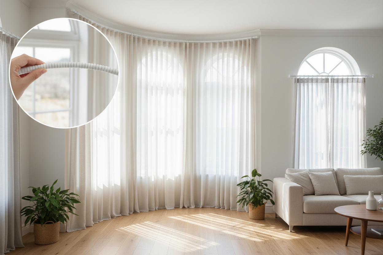 The Ultimate Guide to Bendable Curtain Rods: When Straight Just Won't ...