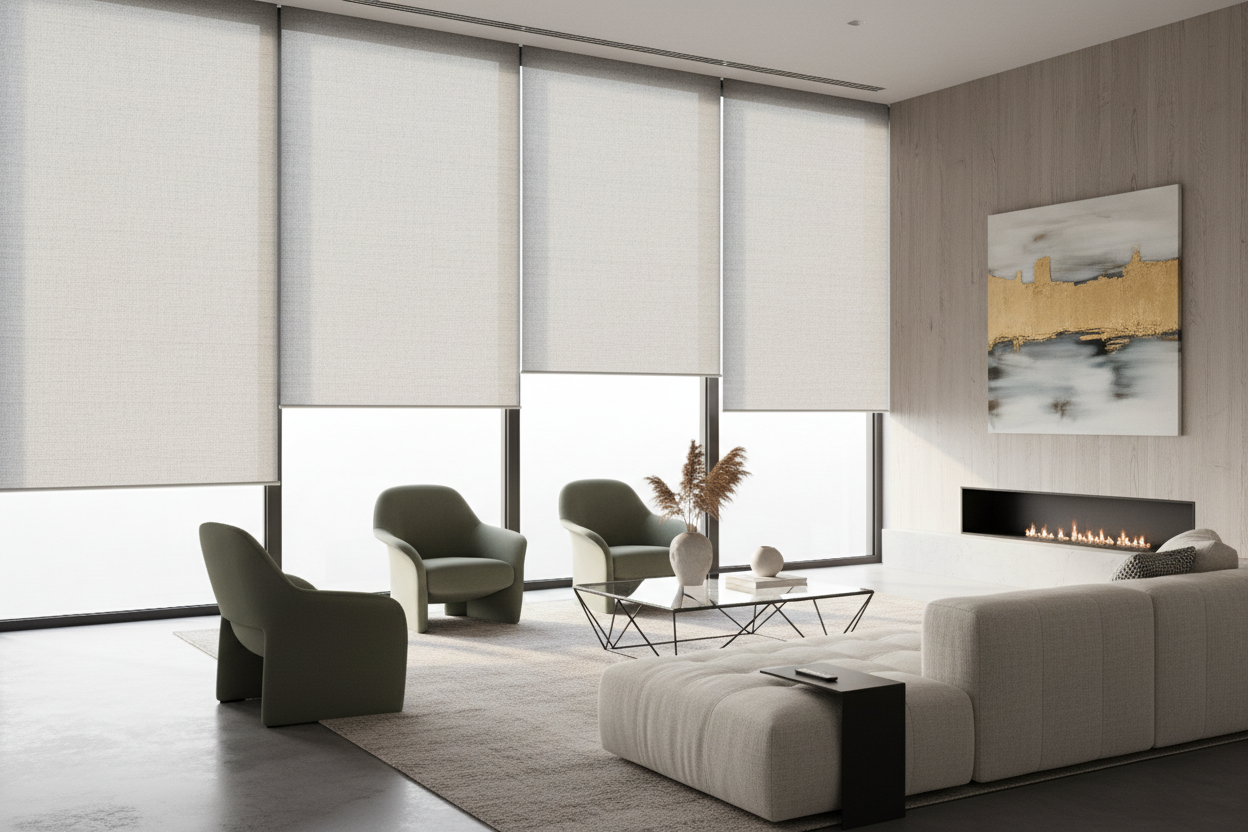 Transform Your Home with Modern Motorized Roller Shades