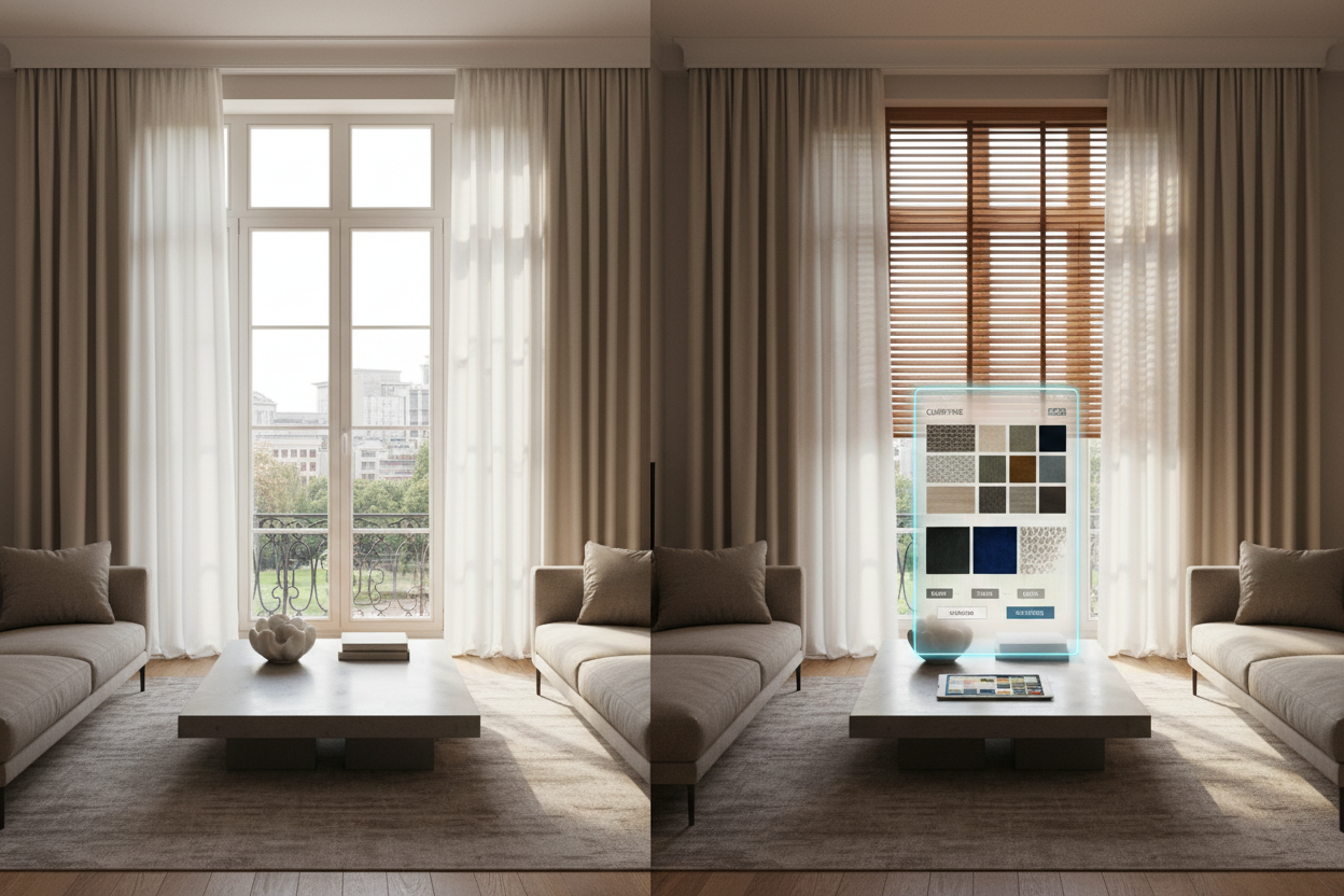 Transform Your Home with Virtual Curtain and Blind Design