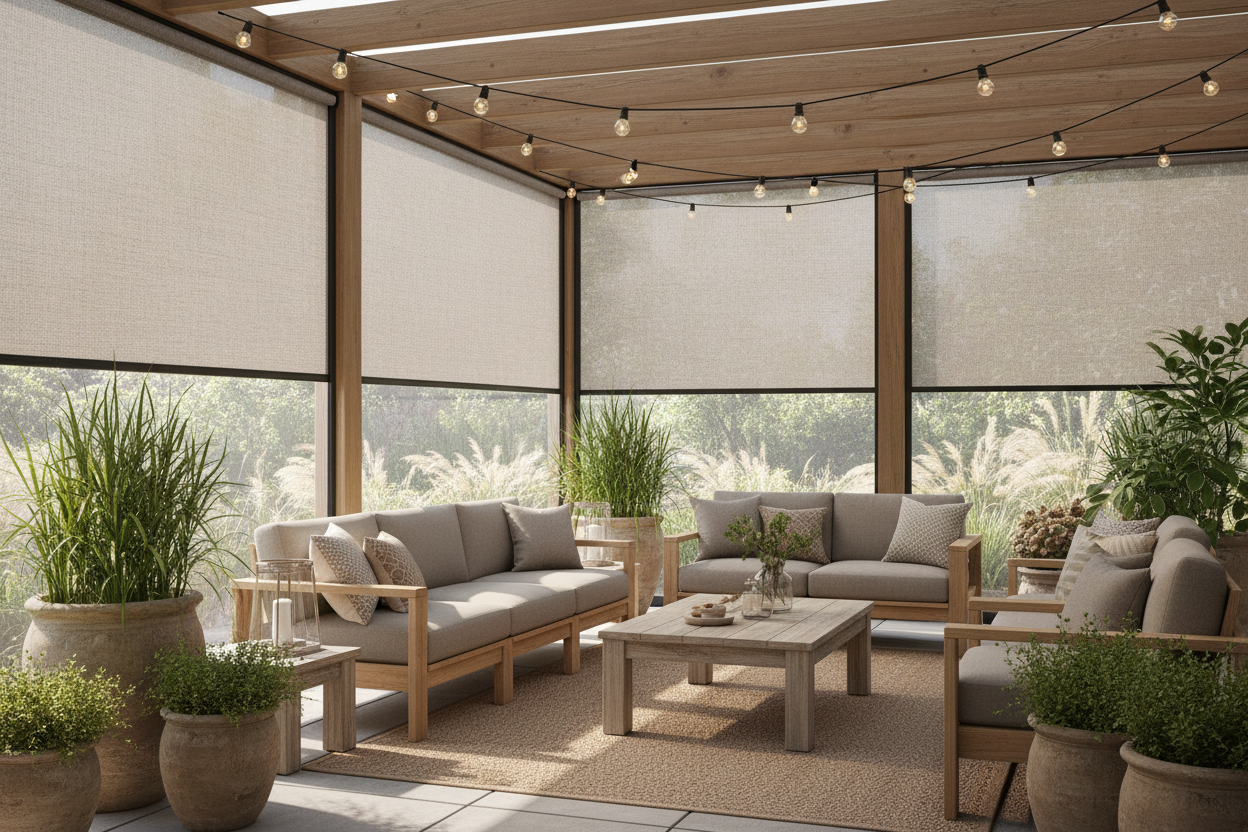 Transform Your Outdoor Space with Stylish Roller Shades