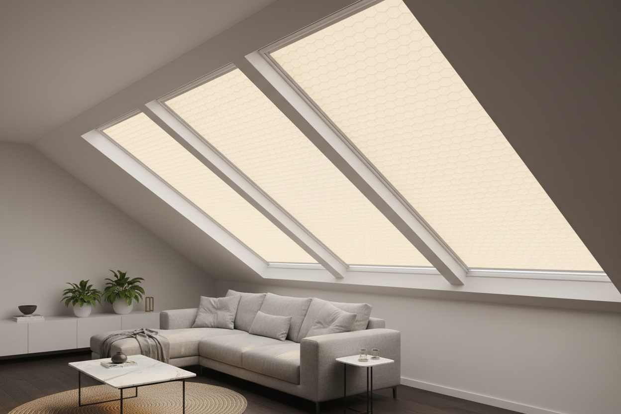 Transform Your Skylight with Stylish Cellular Shades