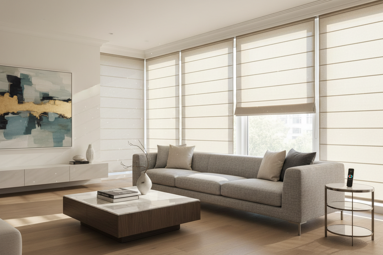 Upgrade Your Home Comfort with Automated Roller Shades