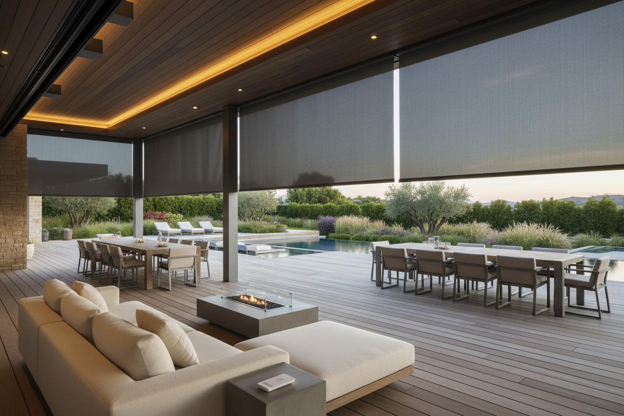 Upgrade Your Outdoor Living with Motorized Patio Shades