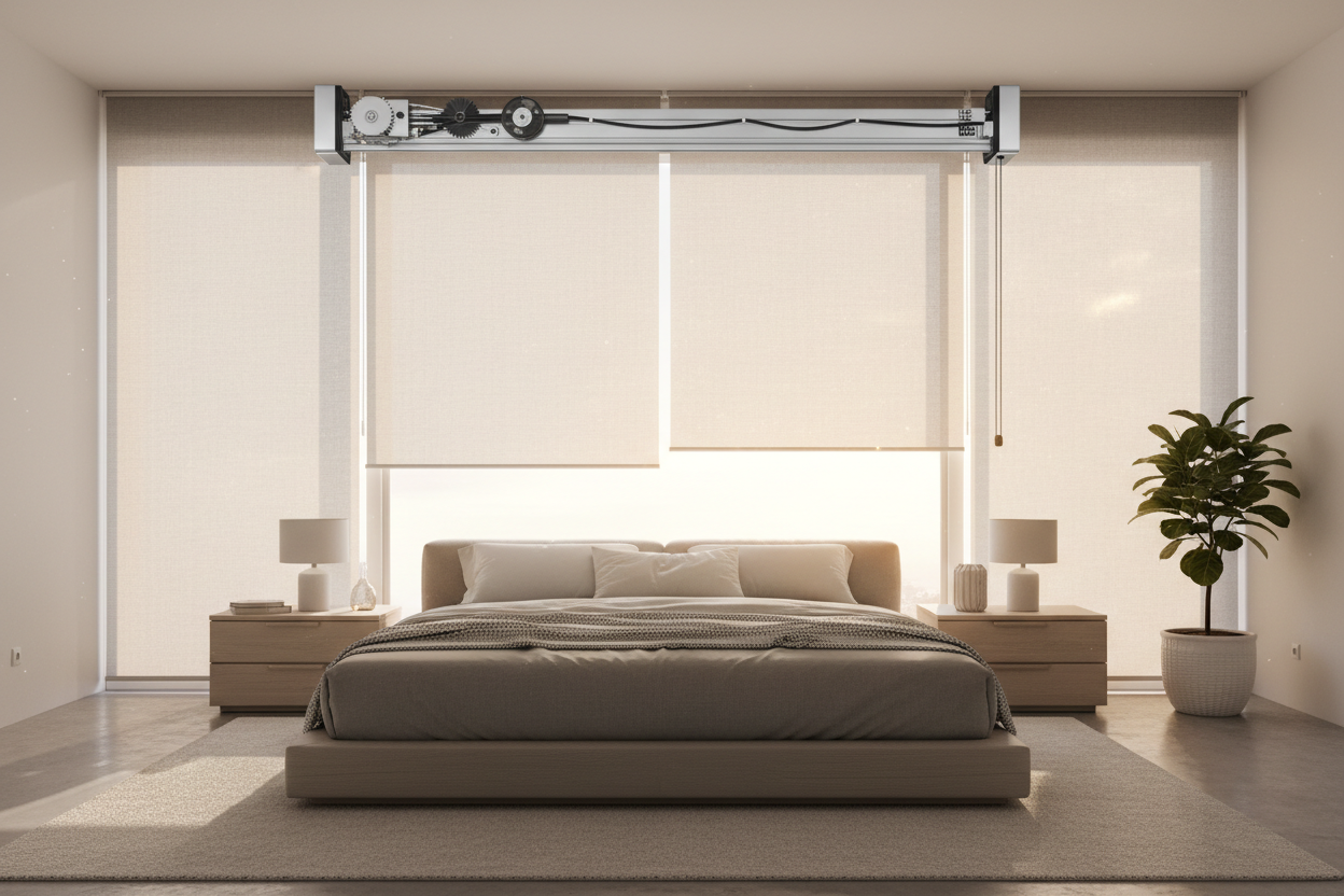 Wake Up to Soft Light: Automating Semi-Sheer Blinds