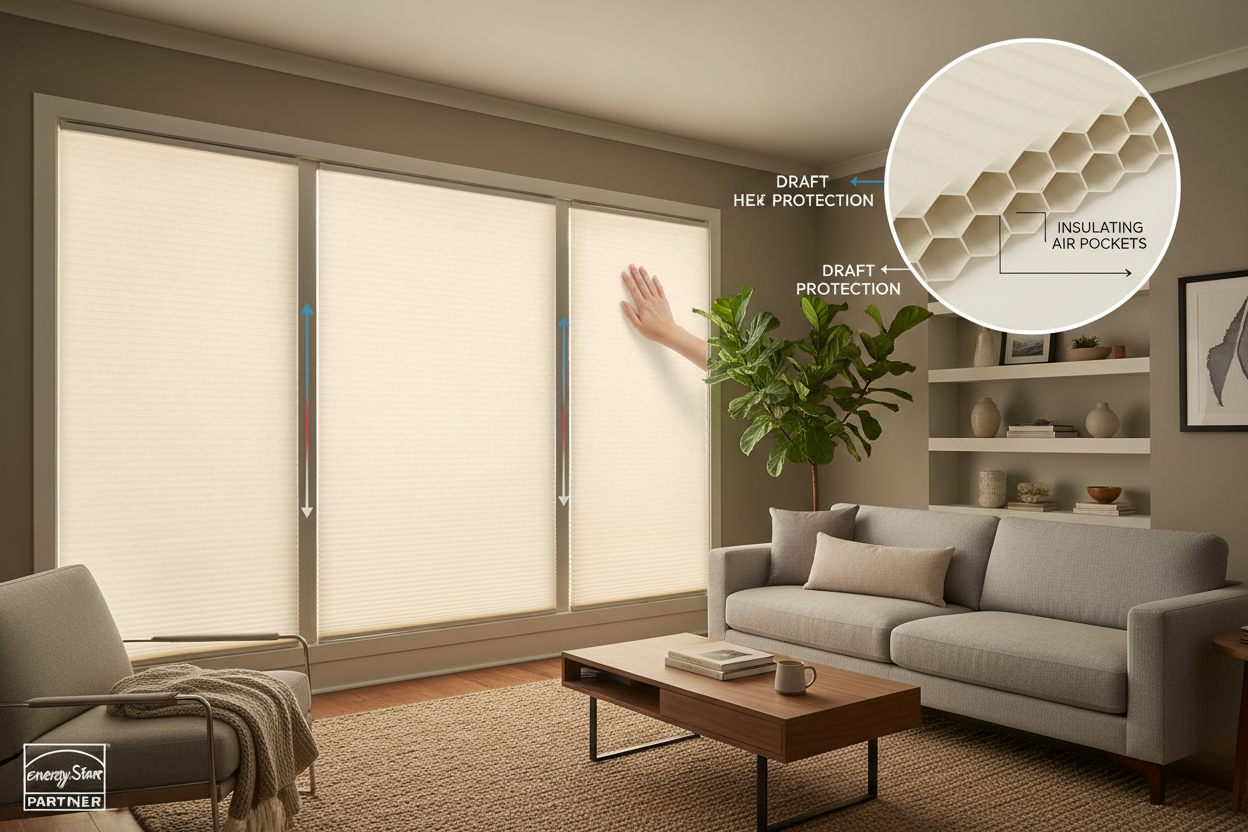 Why Custom Cellular Shades Are the Best Investment for Drafty Windows (and How to Order Them)