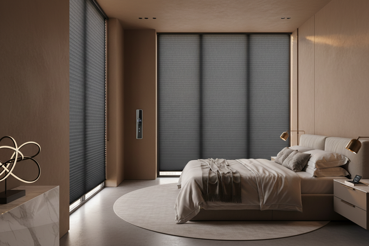 Why Motorized Blackout Cellular Shades Are the Upgrade Your Bedroom Needs