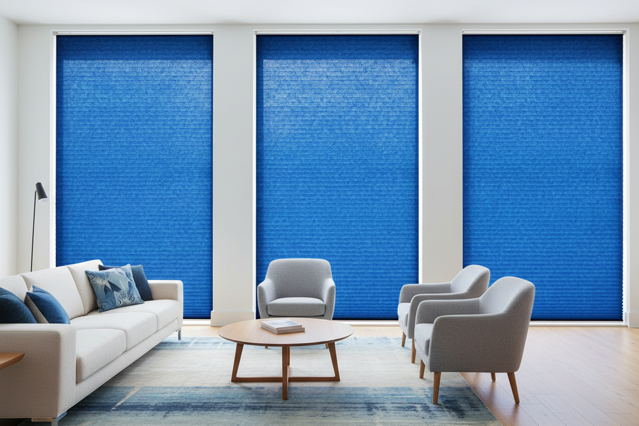 Why Your Windows Need a Splash of Blue: The Magic of Honeycomb Shades
