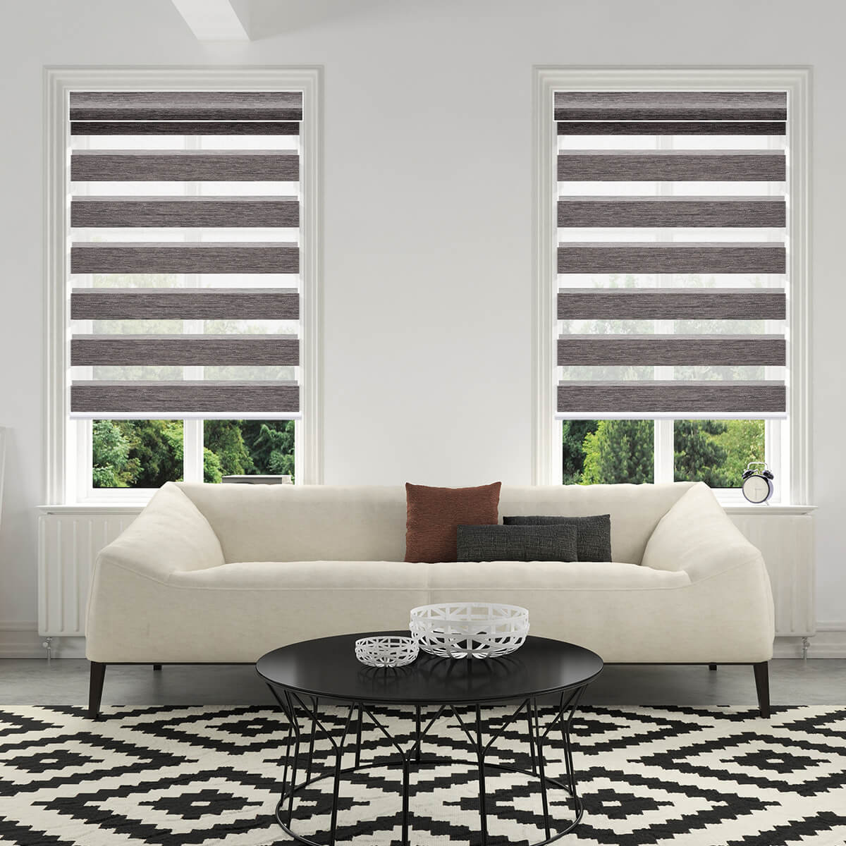 Blackout Zebra Shades