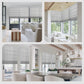 Weffort Motorized Roman Shades 60% Light Filtering Lattice Series