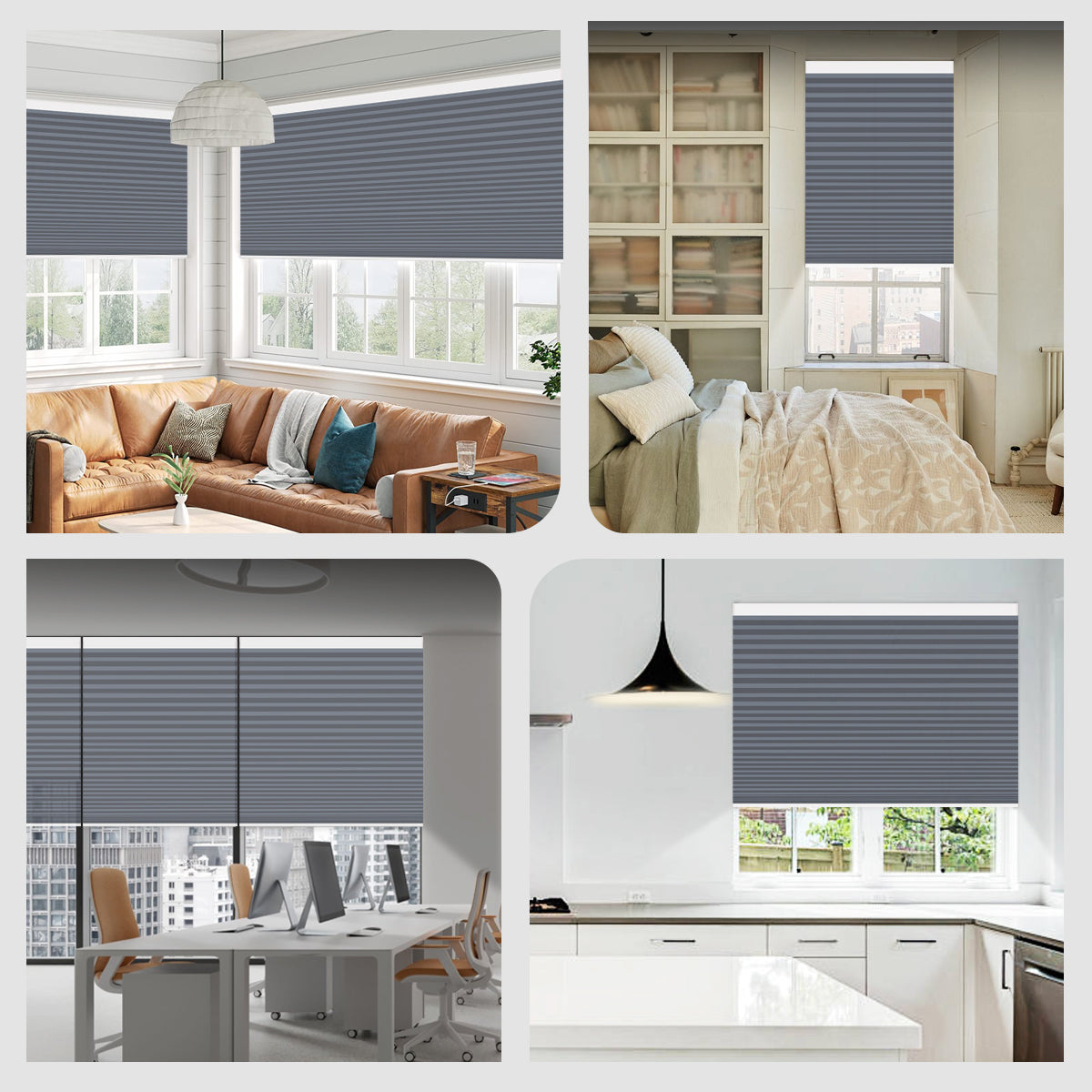 Weffort Motorized Blackout Cellular Shades Elegant Series