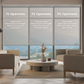 Weffort Motorized Sunscreen Roller Shades 1%/3%/5% Openness Aventus Series