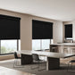 Weffort Motorized Blackout Roller Shades Dark Series