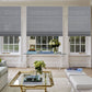 Weffort Motorized Roman Shades 60% Light Filtering Lattice Series