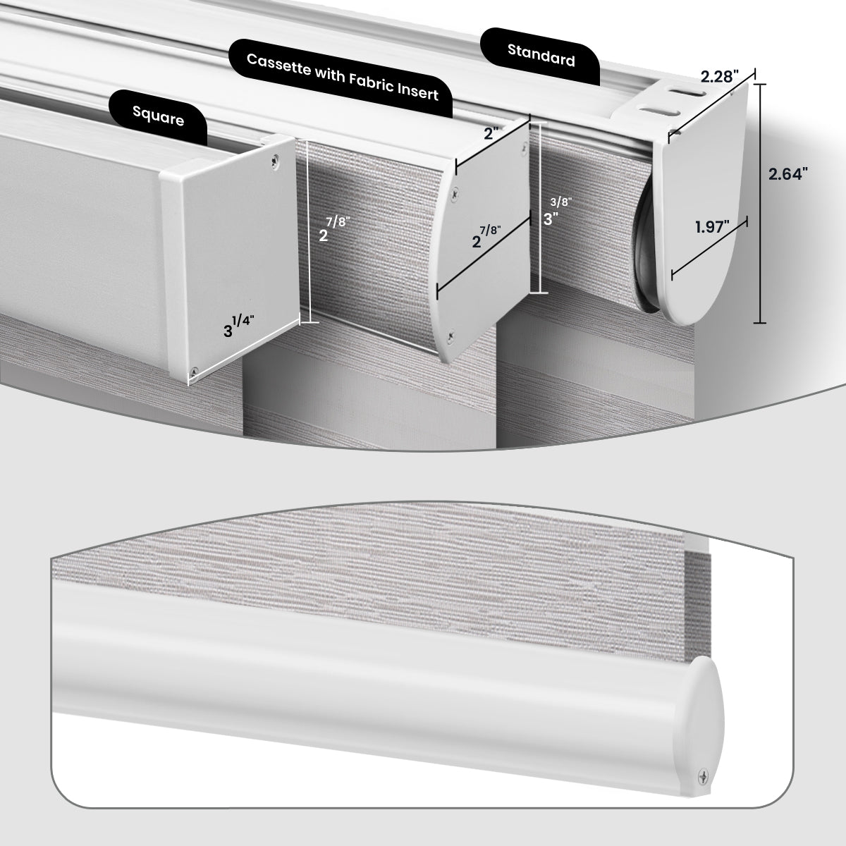 Weffort Motorized Blackout Zebra Shades Soft Series