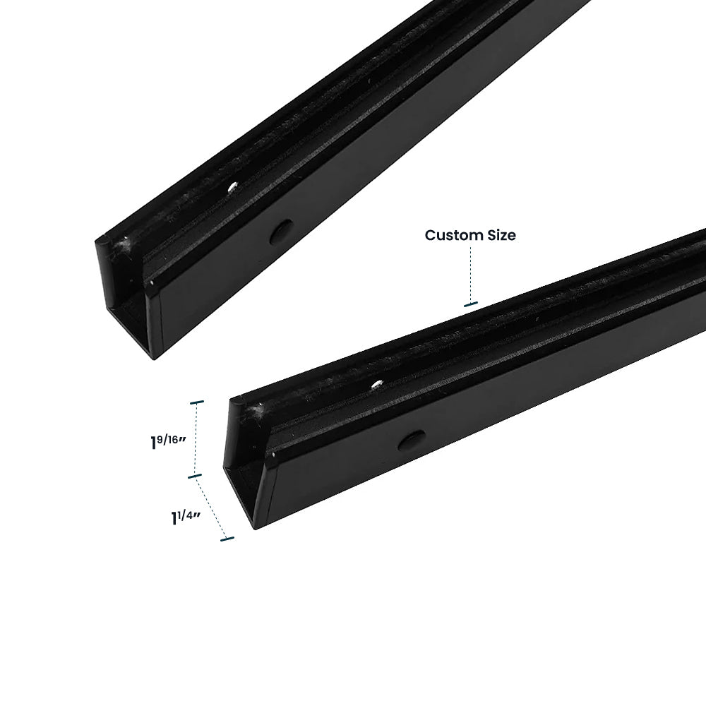 Weffort Side Rail Tracks For Blackout Shades