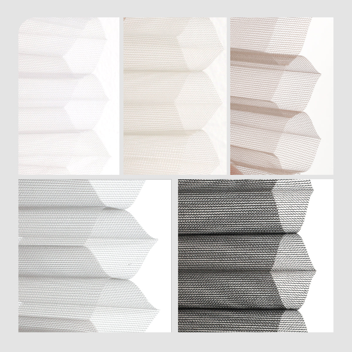 Weffort Motorized Blackout and Light Filtering Day/Night Suspended Cellular Shades Elegant Series