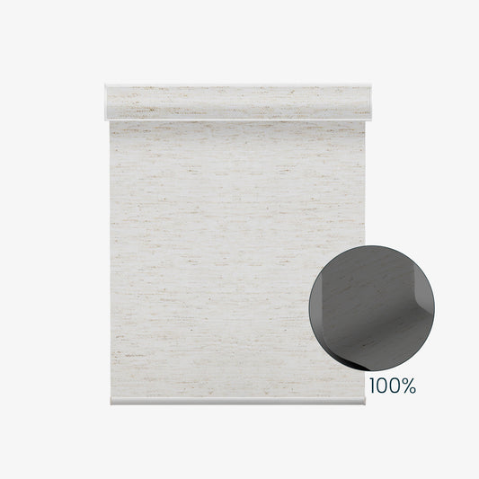Weffort Motorized Blackout Roller Shades Linen Series