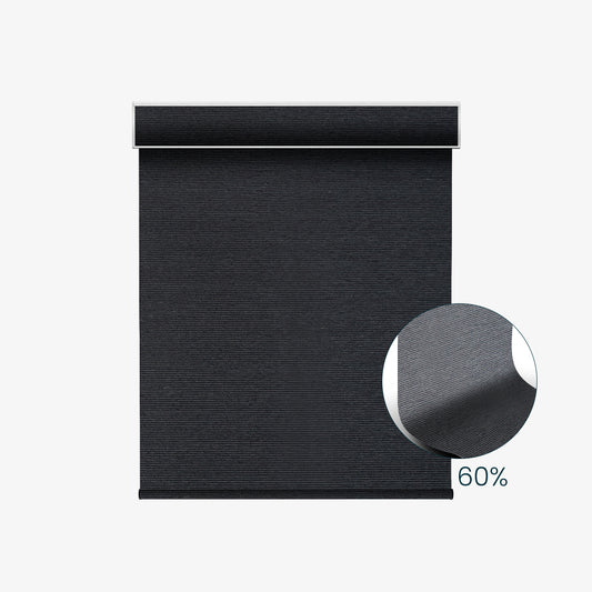Weffort Motorized Light Filtering Roller Shades Dark Series
