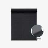 Weffort Motorized Light Filtering Roller Shades Dark Series