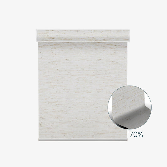 Weffort Motorized Light Filtering Roller Shades Linen Series