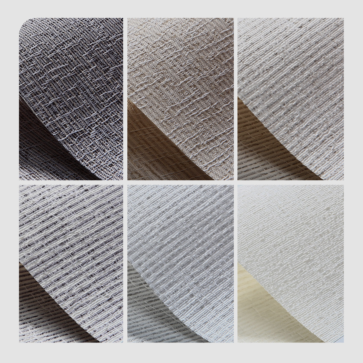 Weffort Motorized Blackout Roller Shades Texture Series