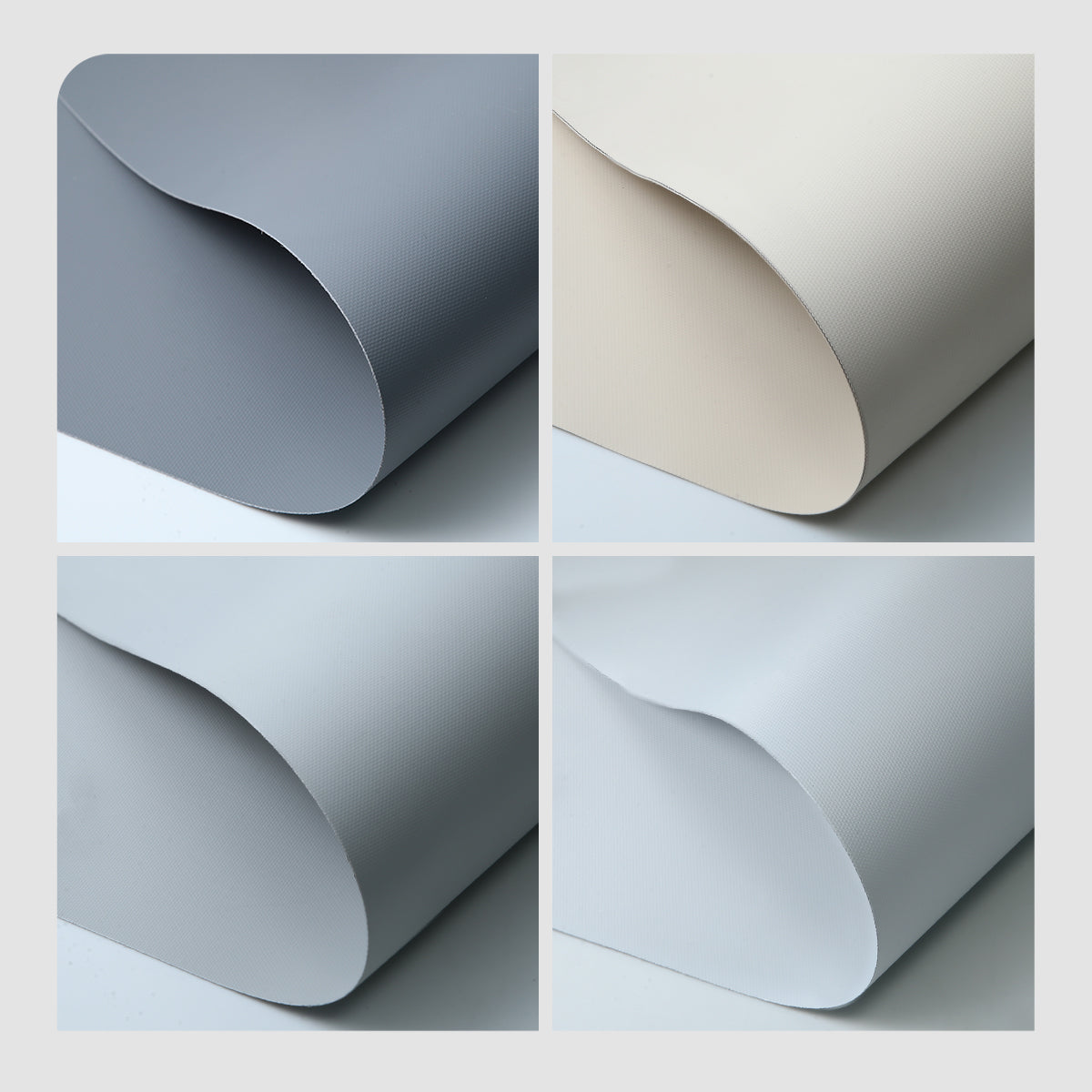 Weffort Motorized Blackout Roller Shades Vinyl Series