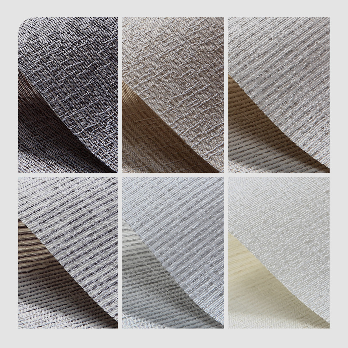 Weffort Motorized Translucent Roller Shades Texture Series