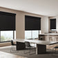 Weffort Motorized Blackout Roller Shades Dark Series