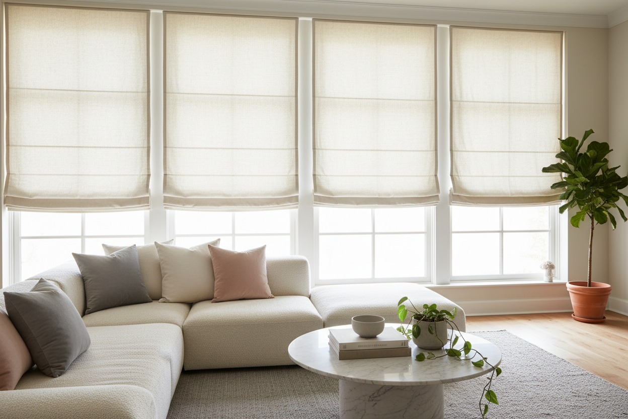 Keep Your Home Fresh and Stylish with Washable Roman Blinds