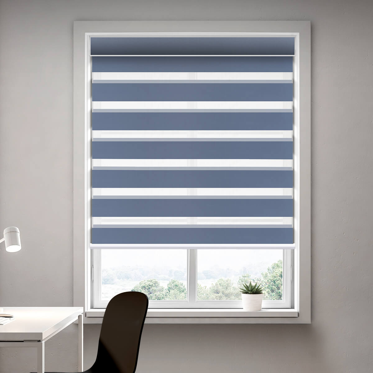 Soft Series - Custom Motorized Blackout Zebra Shades – Weffort