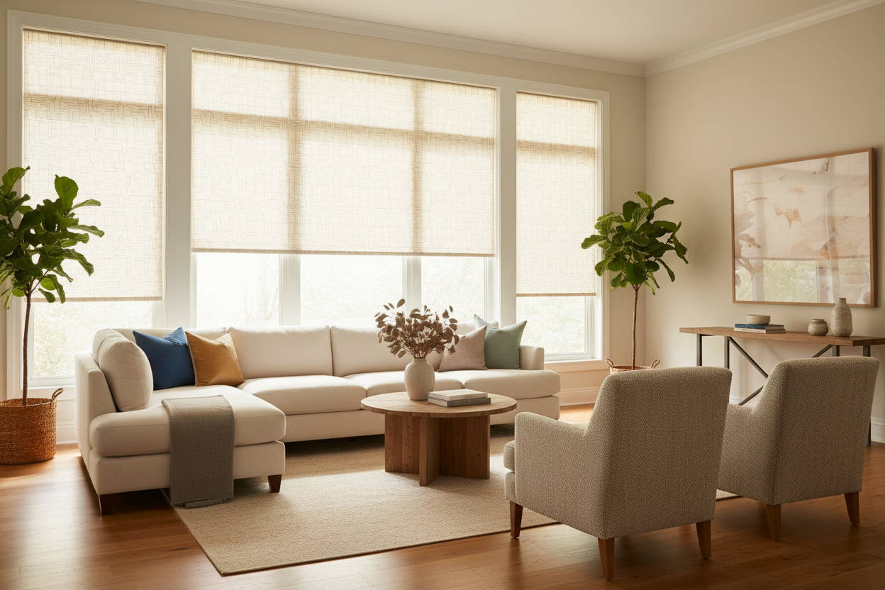Stylish Decorative Roller Shades for Your Home's Charm