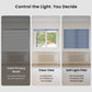 The Day/Night skylight shade begins its downward movement from the fully retracted position.