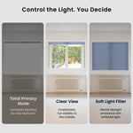 The Day/Night skylight shade begins its downward movement from the fully retracted position.