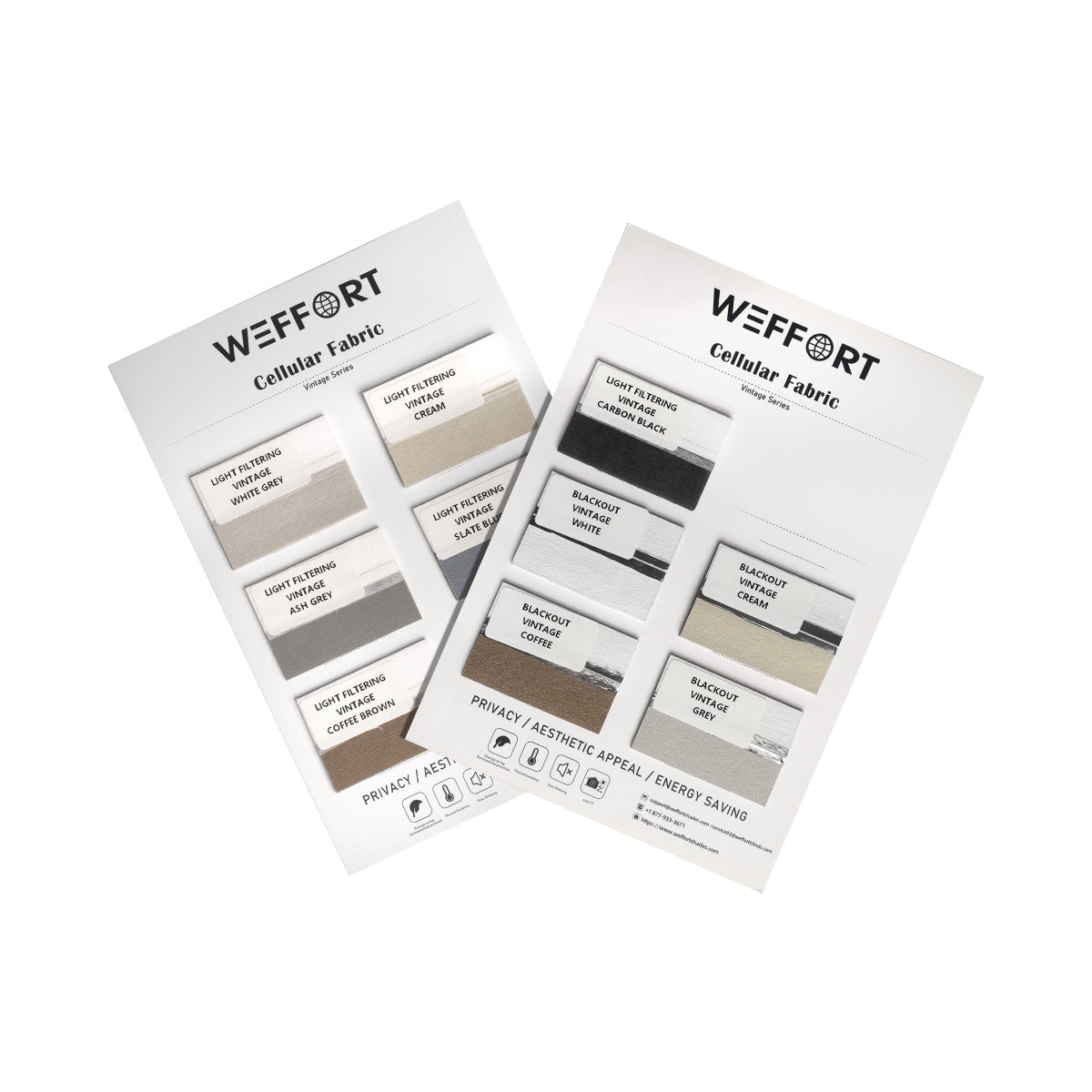 Weffort Fabric Sample - Vintage Series Cellular
