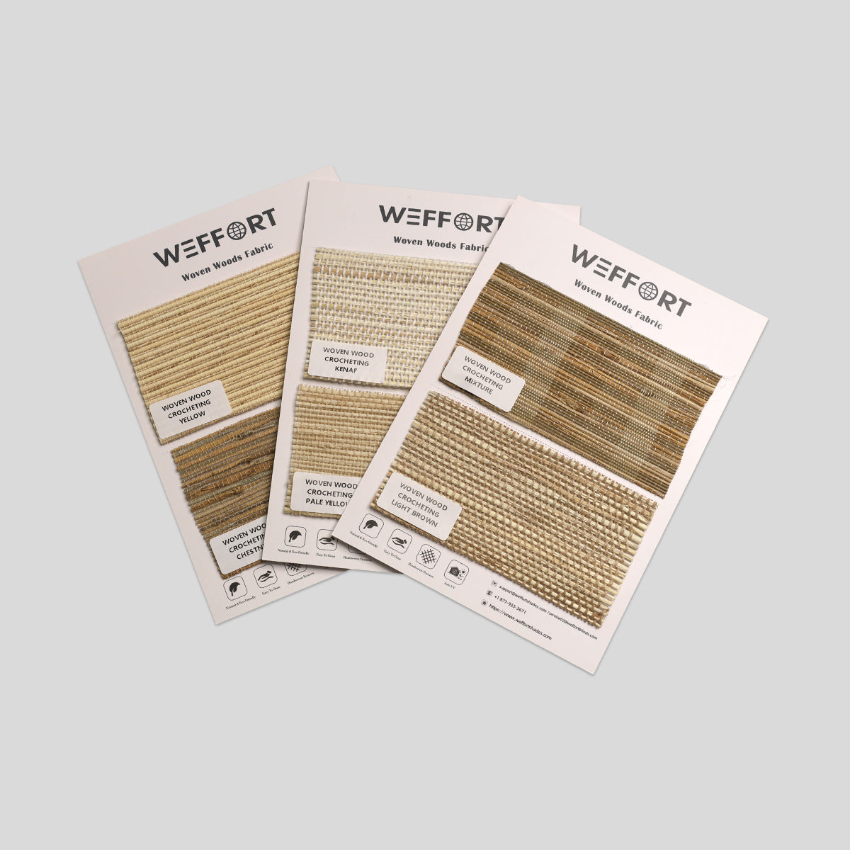Woven Wood Shades Fabric Samples