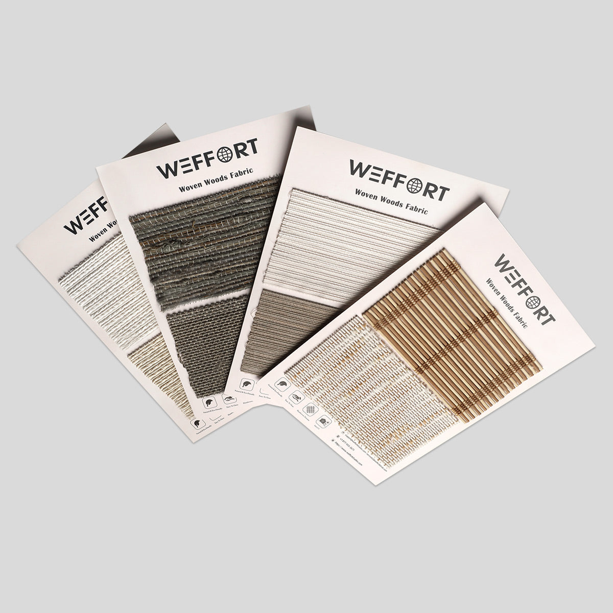 Woven Wood Shades Soleil Series Fabric Samples